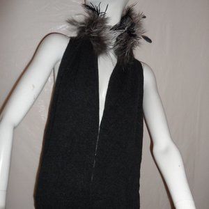SCARVES &WRAPS NICECONNECTION   CASHMERE/FUR NWT